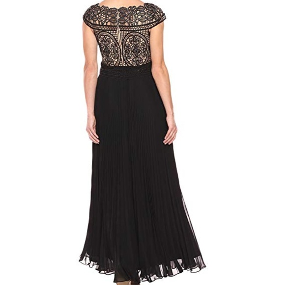 Aidan Mattox Black Beaded Long Gown - Picture 4 of 4
